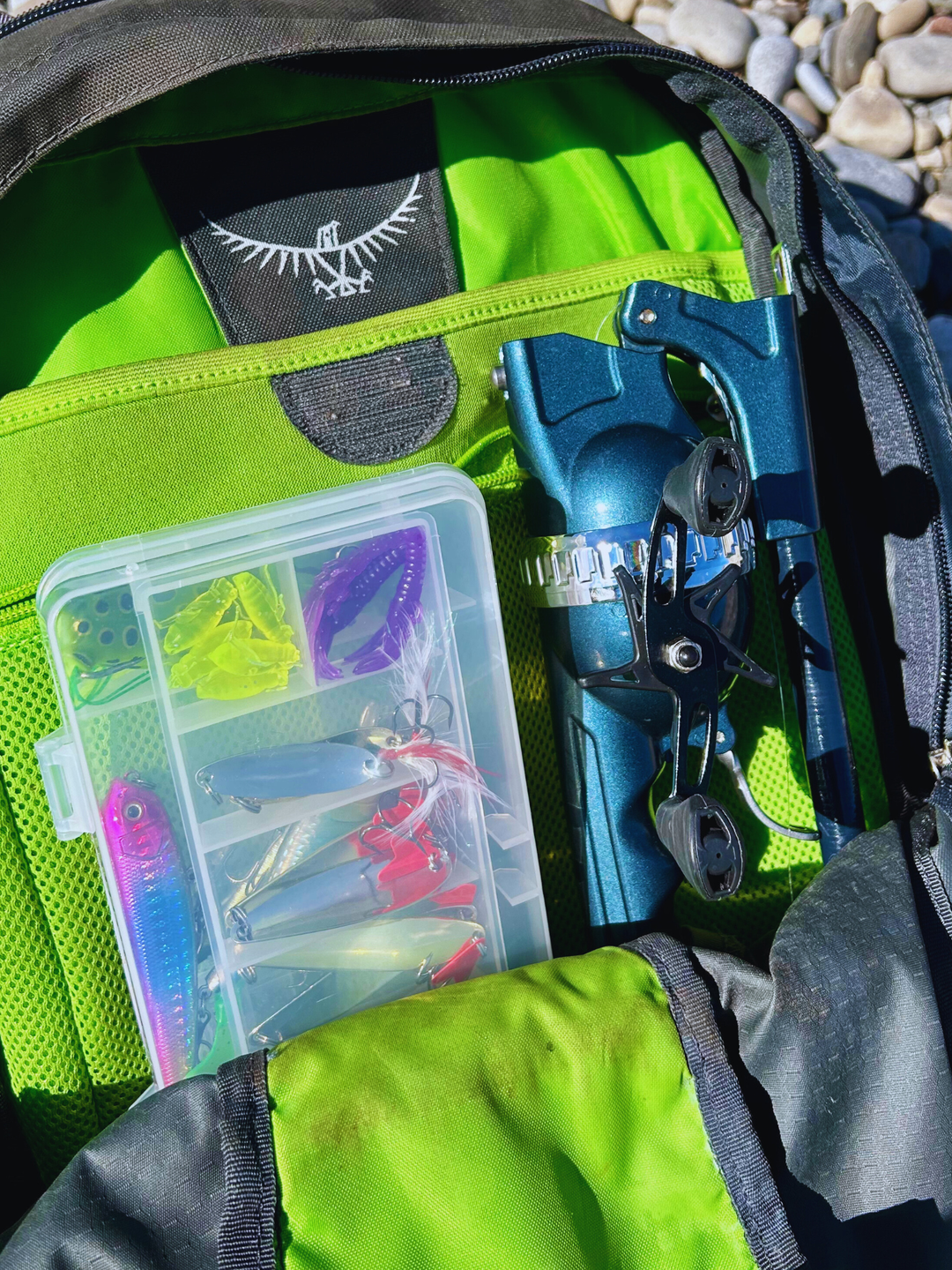 backpacking tackle box CarryKit™ Compact Tackle Box – Complete Travel Fishing Kit for Any Adventure – CarryCast