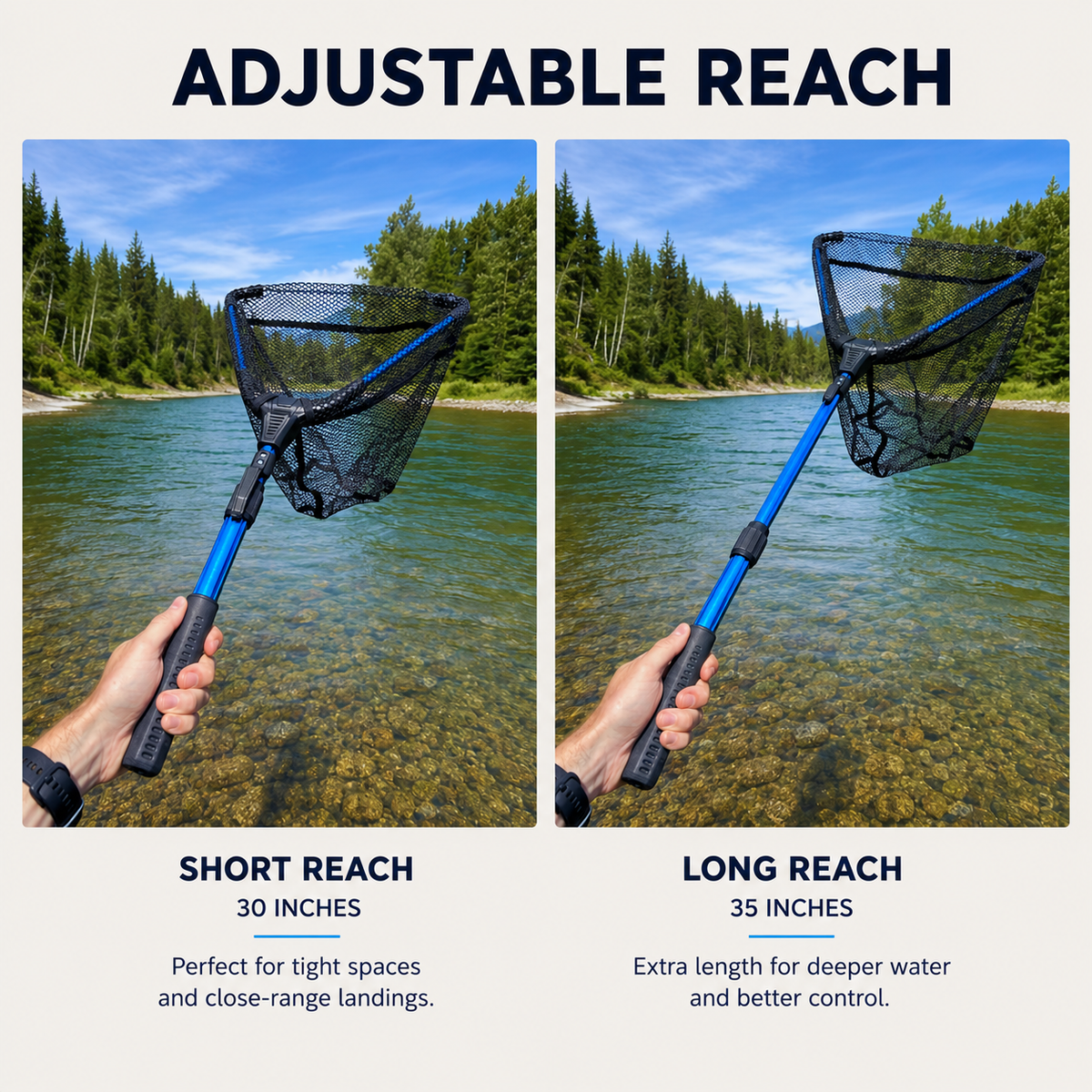 CarryNet Collapsible Landing Net – Lightweight, Durable & Built for Adventure