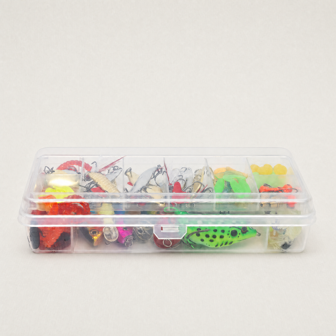 Compact Fishing Tackle Kit with Pliers