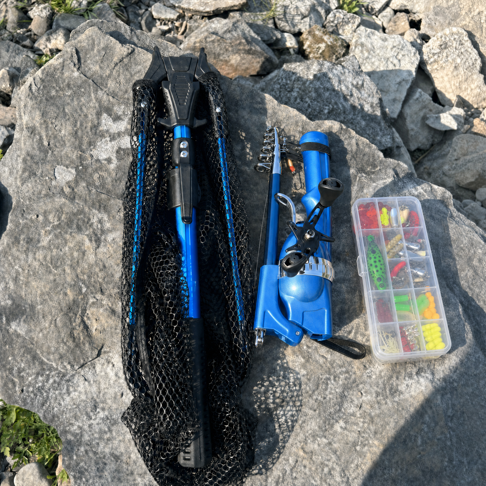CarryCast compact fishing gear ready for an outdoor adventure
